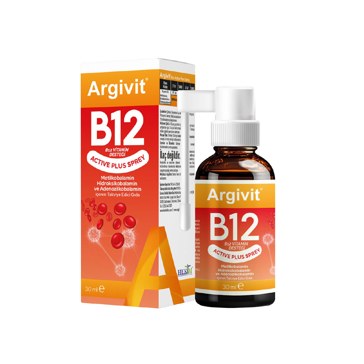Argivit B12 Actıve Plus Spray 30 Ml