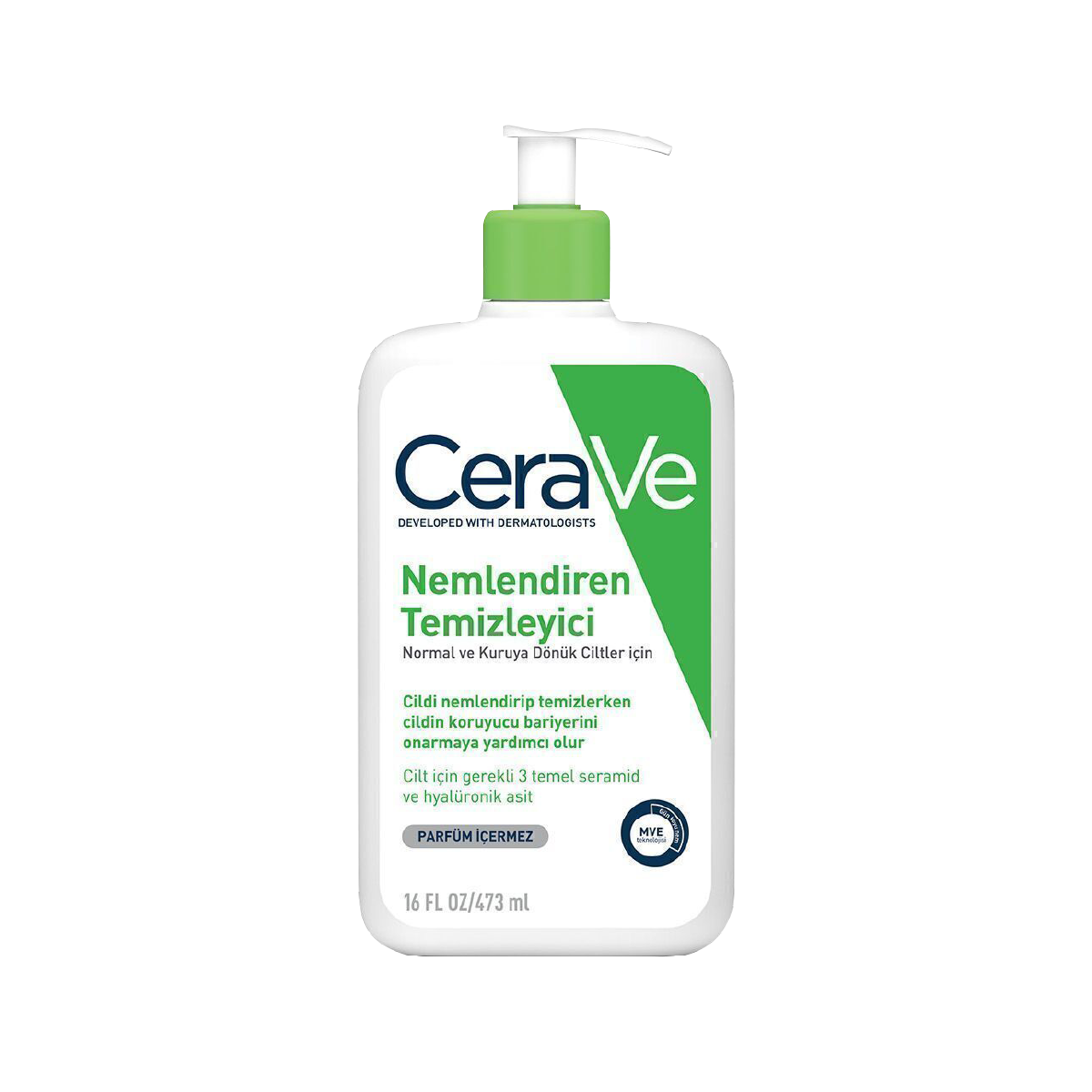 Cerave Normal Ve Kuruya Dönük Ciltler İçin Nemlendirici Temizleyici