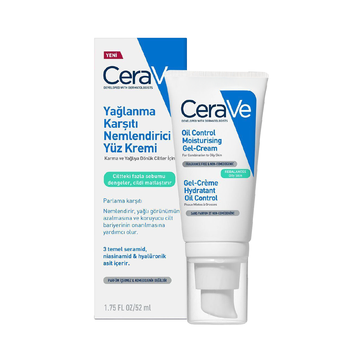 Cerave Yağlanma Karşıtı  Nemlendirici Yüz Kremi