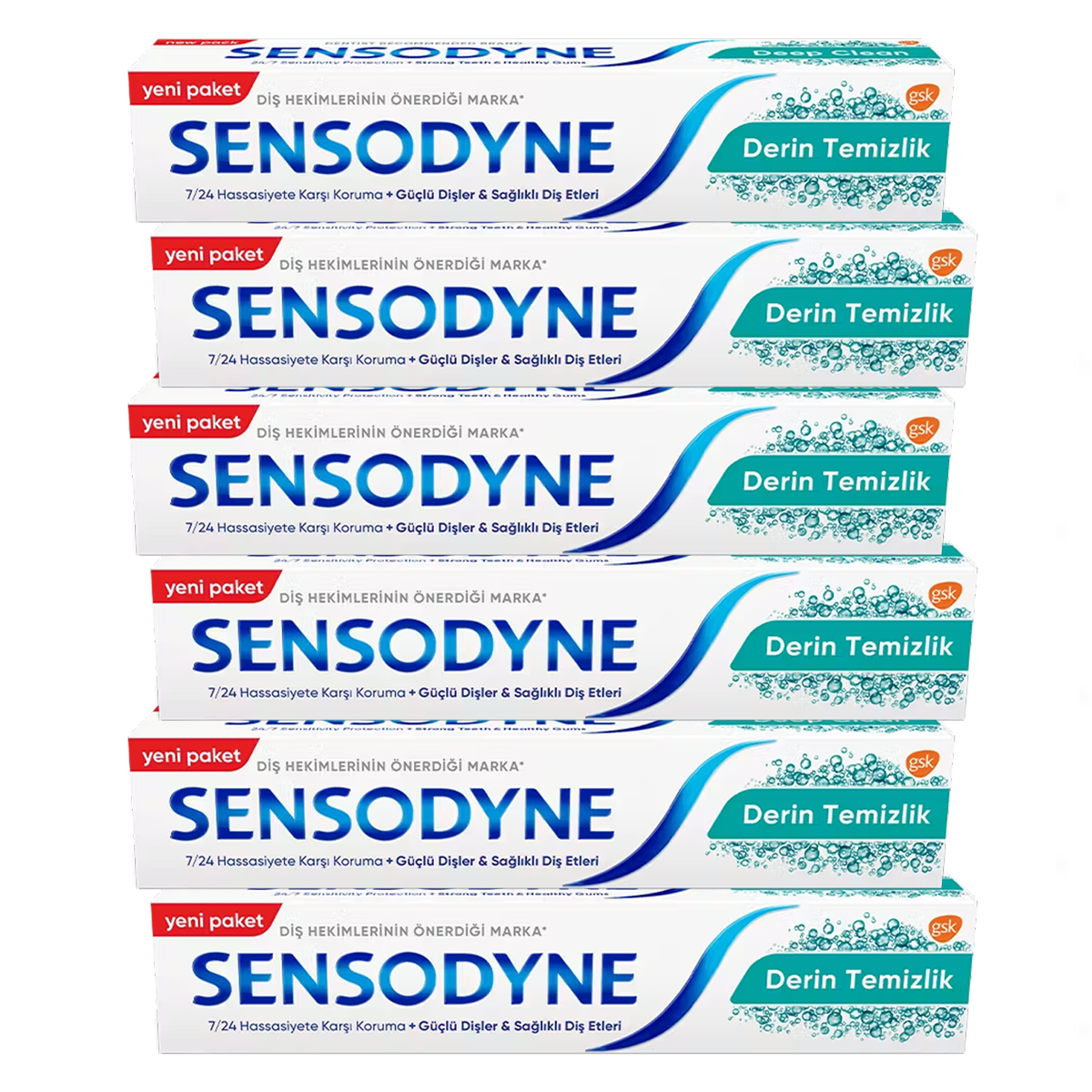 Sensodyne Deep Clean Diş Macunu 6 Lı